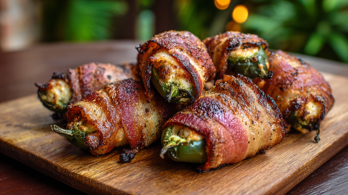 Read more about the article Bacon-Wrapped Jalapeño Poppers – Easy Spicy Appetizer Recipe