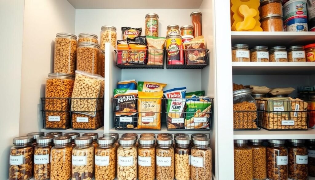 snack pantry organization
